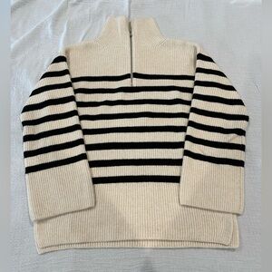 H&M Oversized Quarter Zip Turtleneck Sweater ☺️